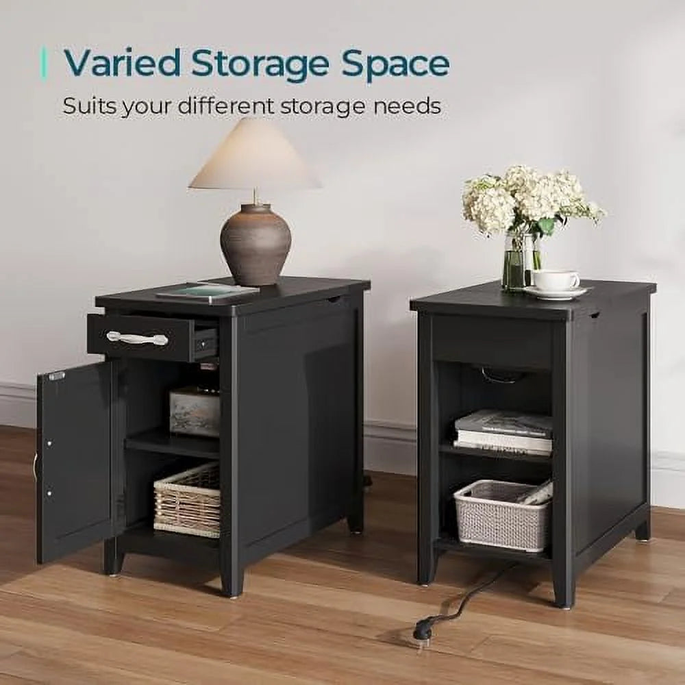 End Table with Charging Station and Drawer L92636