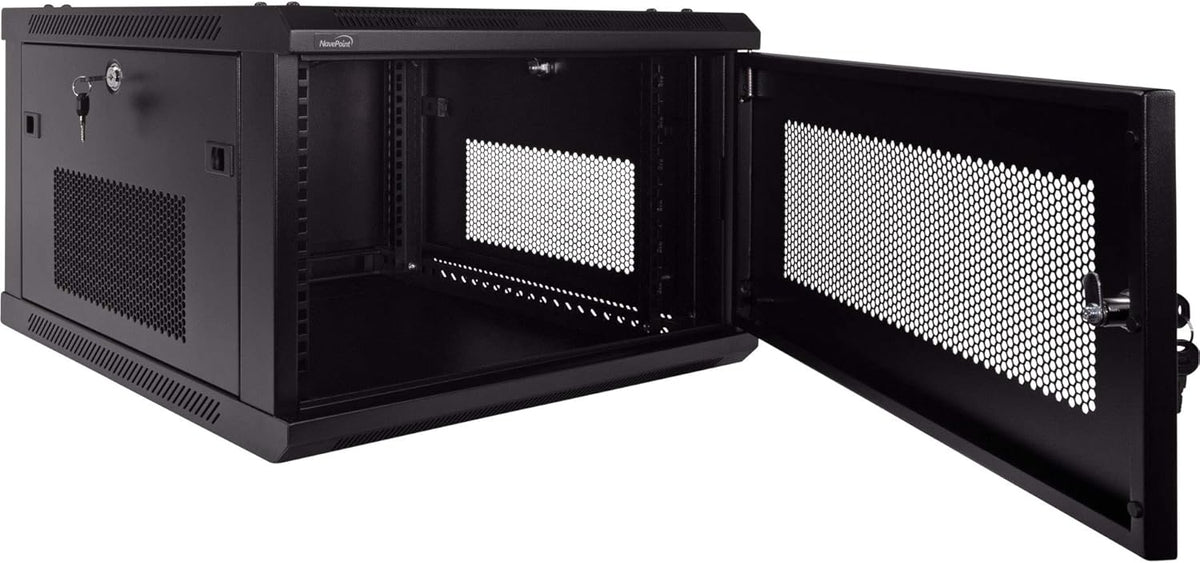 6U 19-Inch Server Network Rack Wallmount Cabinet Black C363946