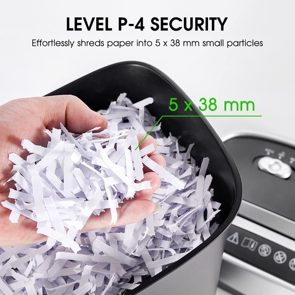 8-Sheet Cross-Cut Paper and Credit Card Shredder, 3.96 Gallon T127
