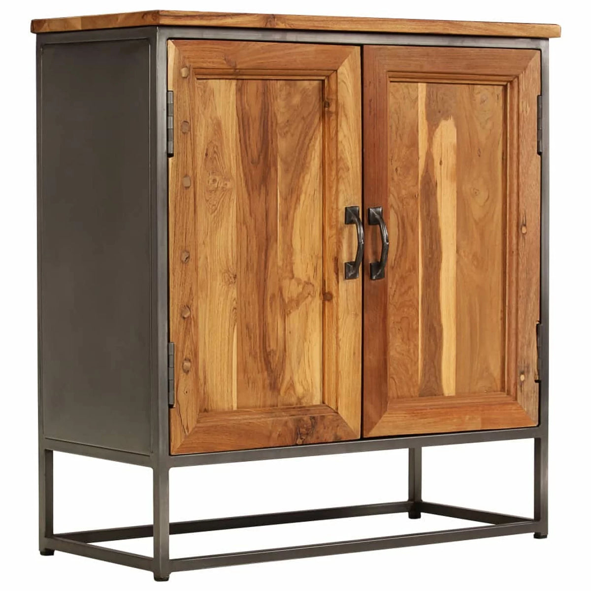 Recycled Teak and Steel Sideboard J408366