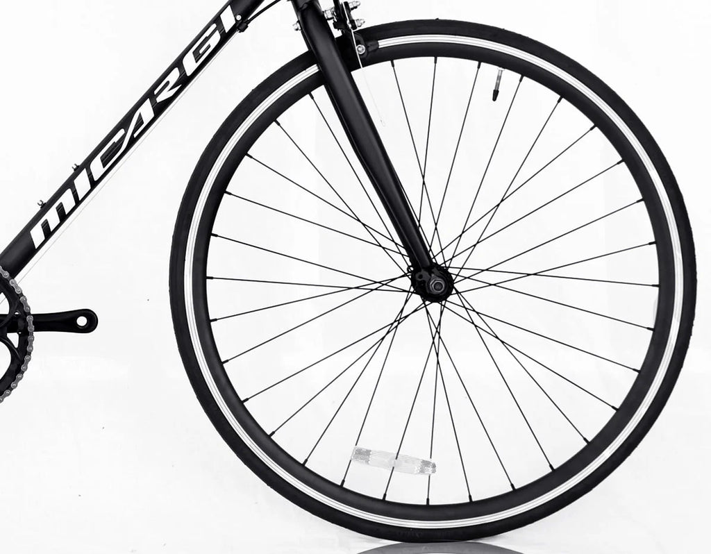 White 53 cm Aluminum 700C Road Bike F70436