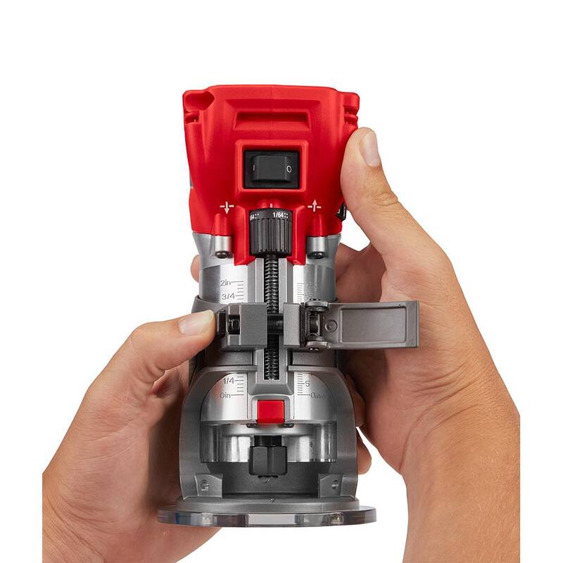 18V Lithium-Ion Brushless Cordless Compact Router with Offset Base & Plunge Base N6677