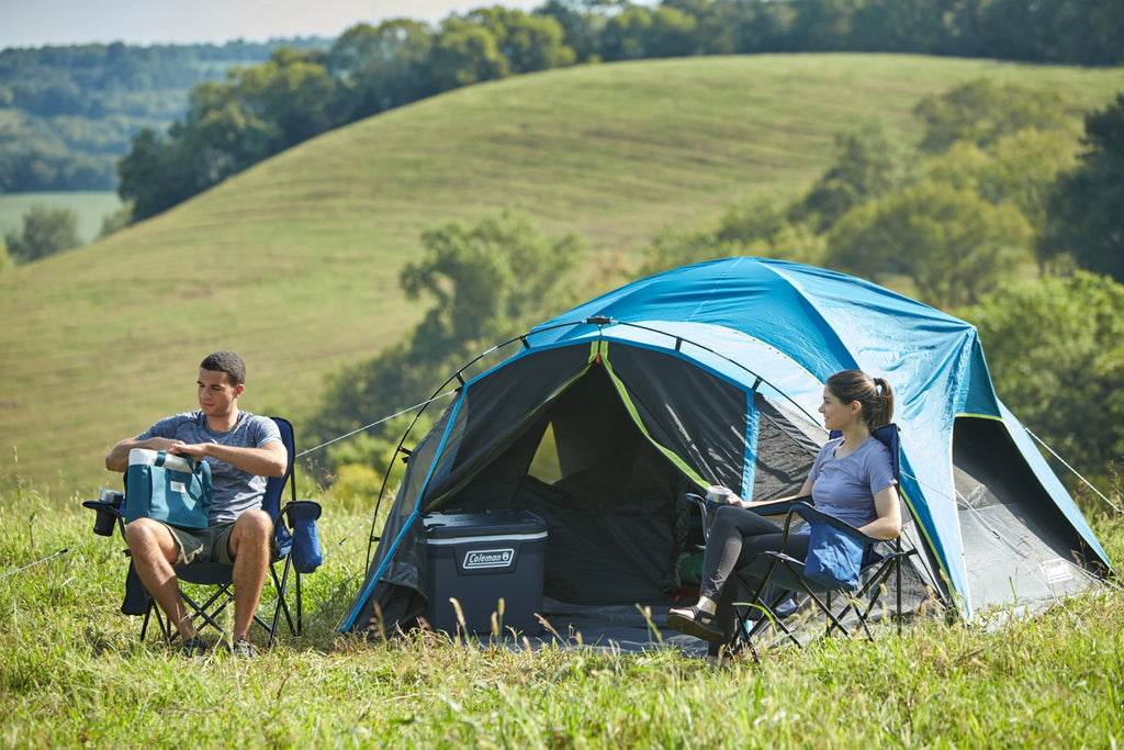 4-Person Dark Room Dome Camping Tent with Screen Room M745