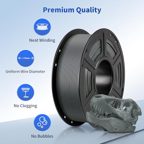 PLA Filament 1.75mm 2KG Grey S238185