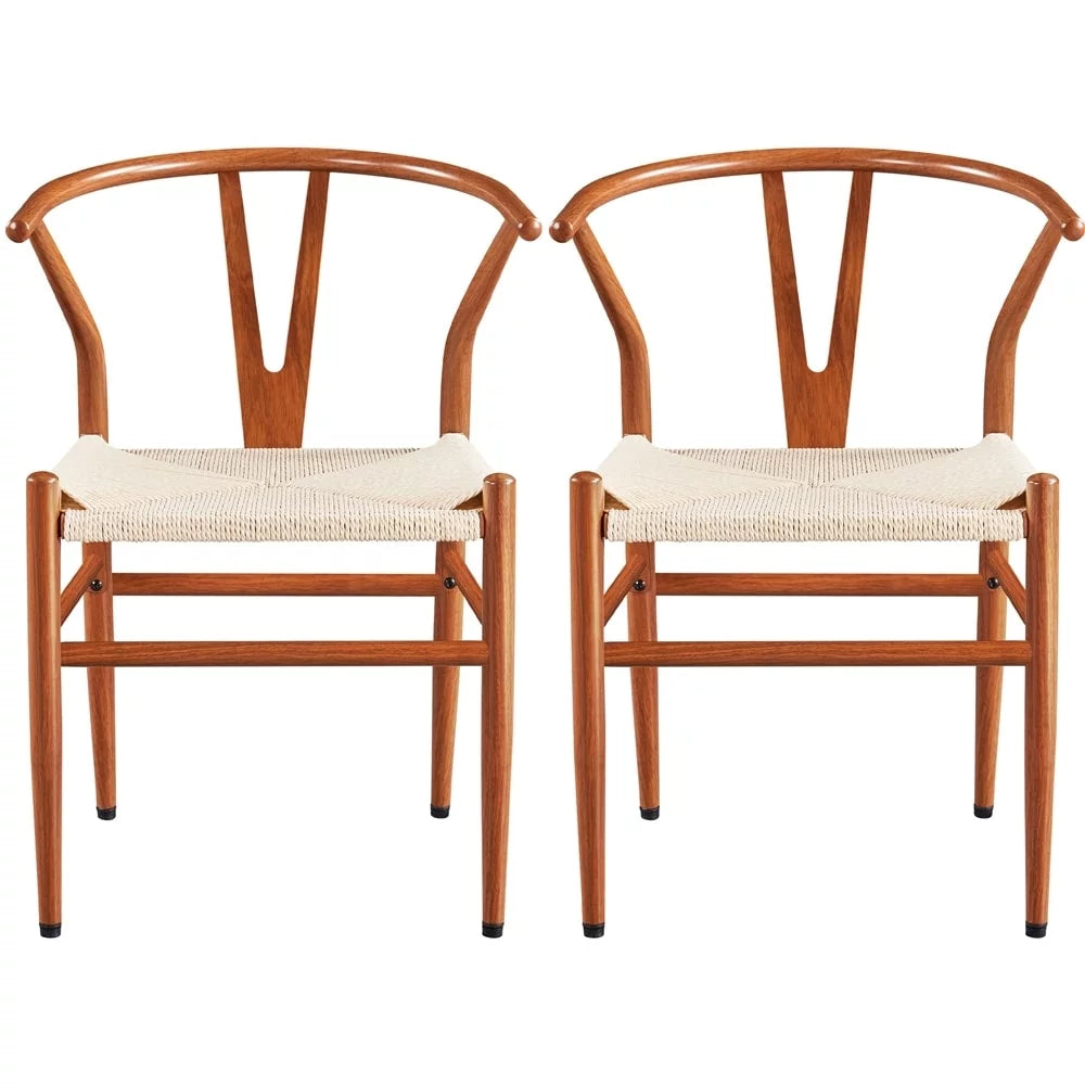 White Dining Chair with Metal Frame R988633