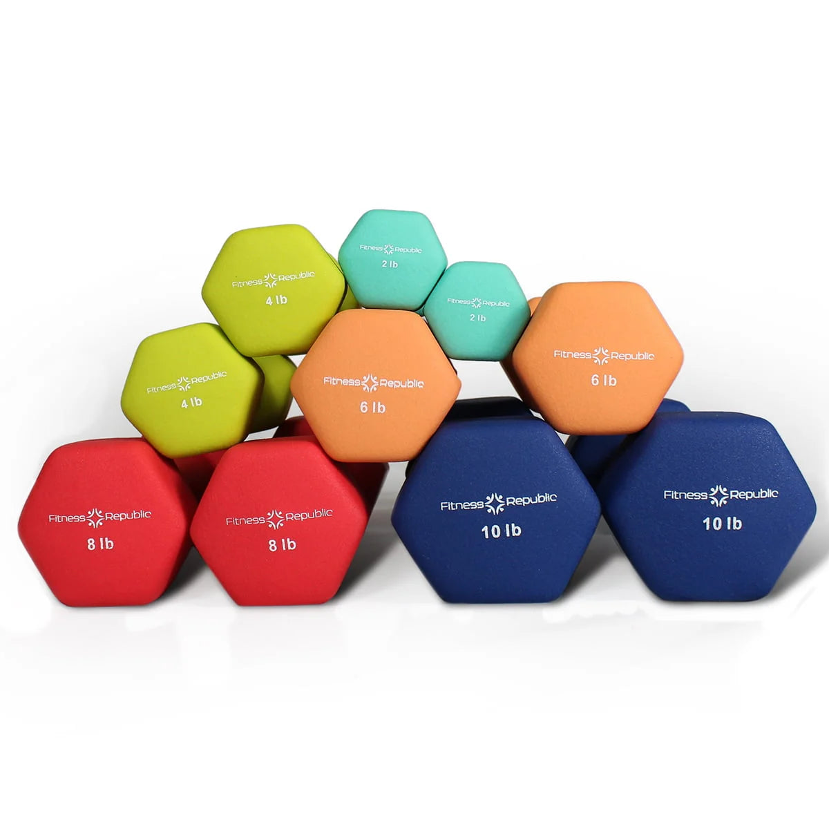 Neoprene Dumbbell Pairs Combo T534