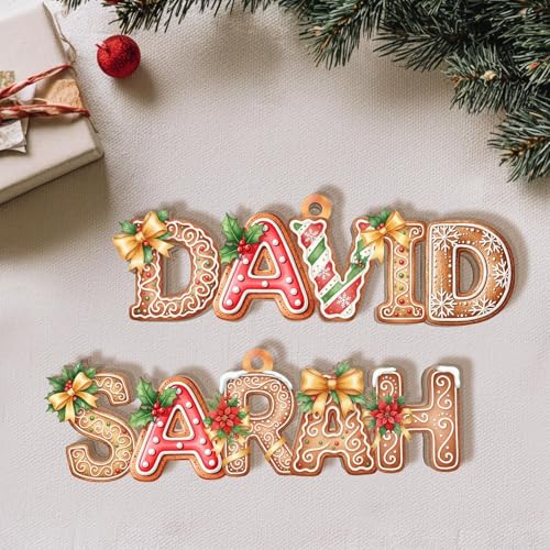 Wooden Christmas Ornament D406