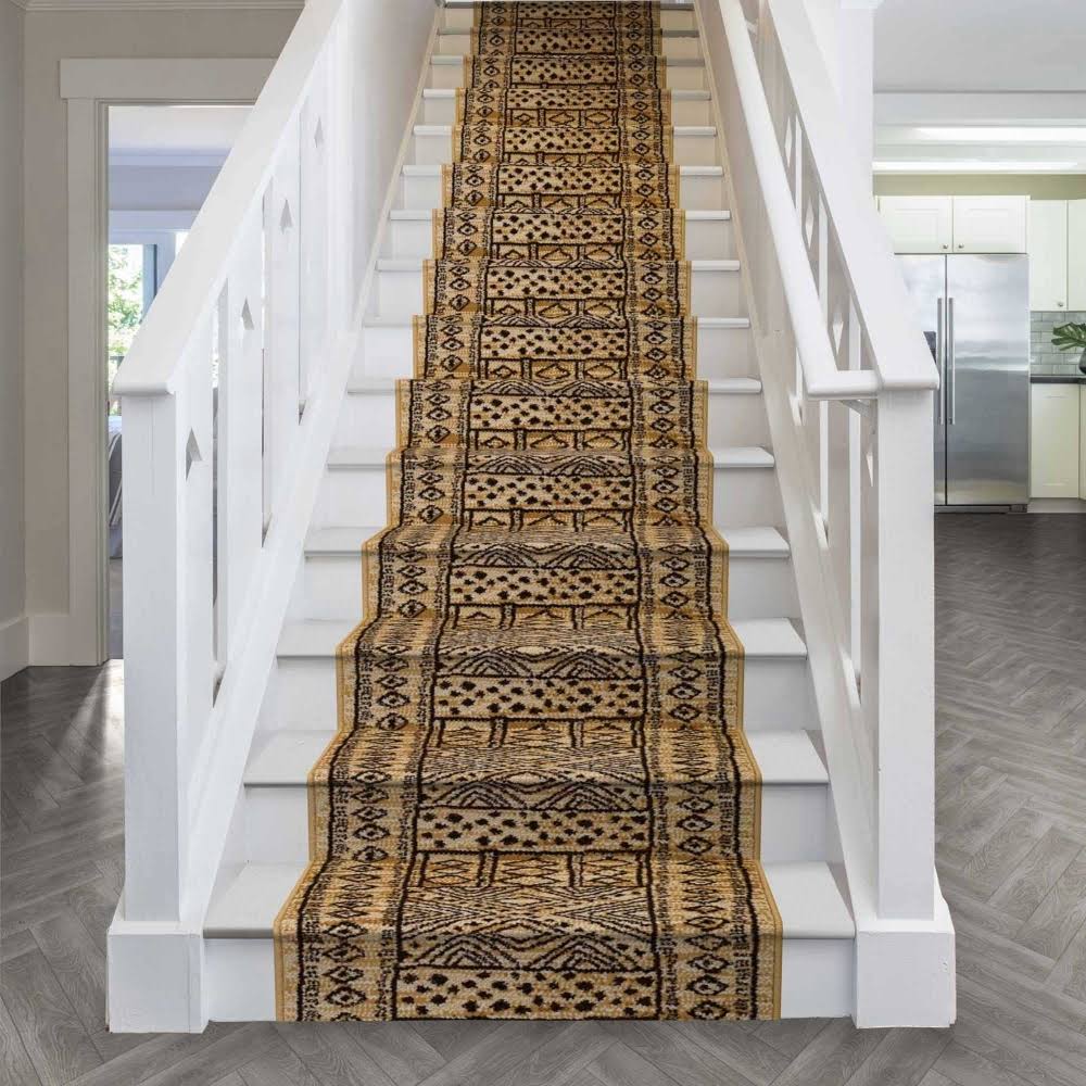 Afrikans Berber Stair Carpet Runner 17 foot N8726