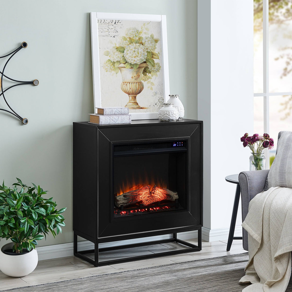Contemporary Electric Fireplace H23981
