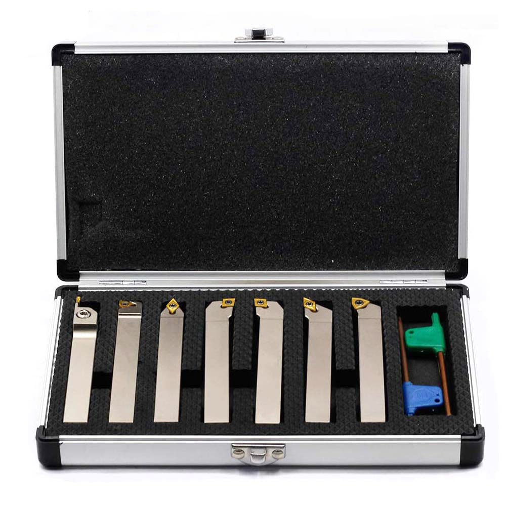 1/2 Shank Indexable Lathe Turning Tool Holder 7 Pieces Set B7063