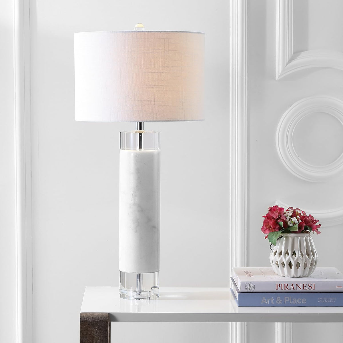 32 Marble Crystal LED Table Lamp O9657