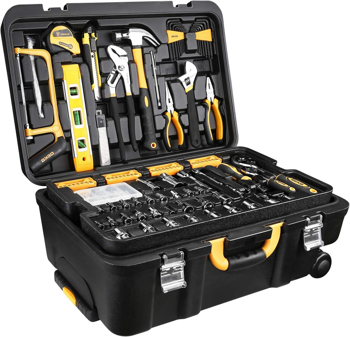 258 Piece Rolling Tool Box Socket Wrench Hand Tool Set X53750