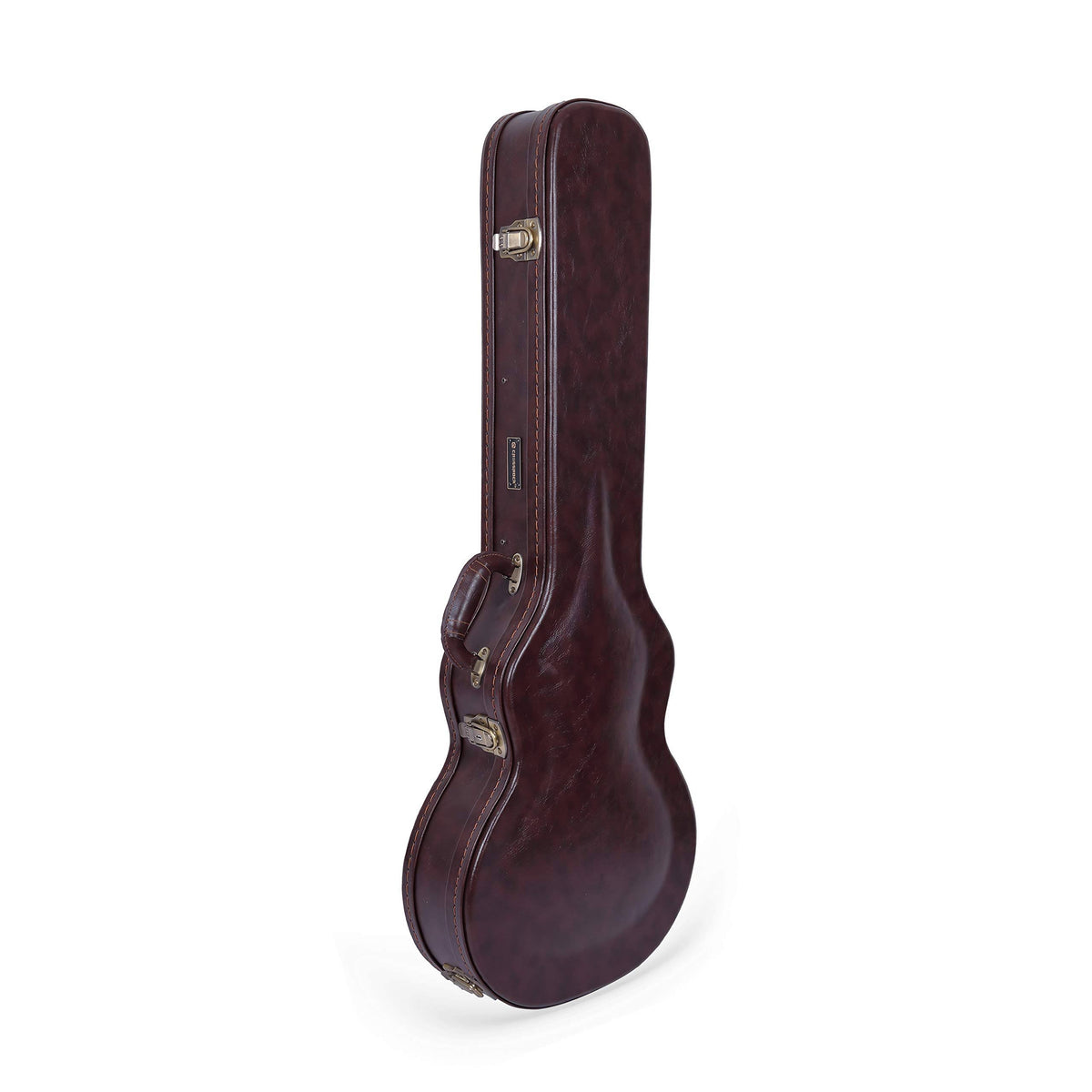 Vintage Brown Arch-Top Wooden Guitar Case L852518