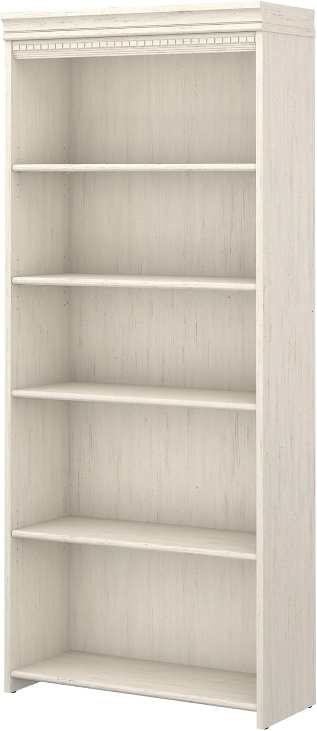 Antique White 5 Shelf Bookcase G99573