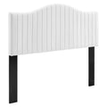 White Channel Tufted Performance Velvet King/California King Headboard G921533
