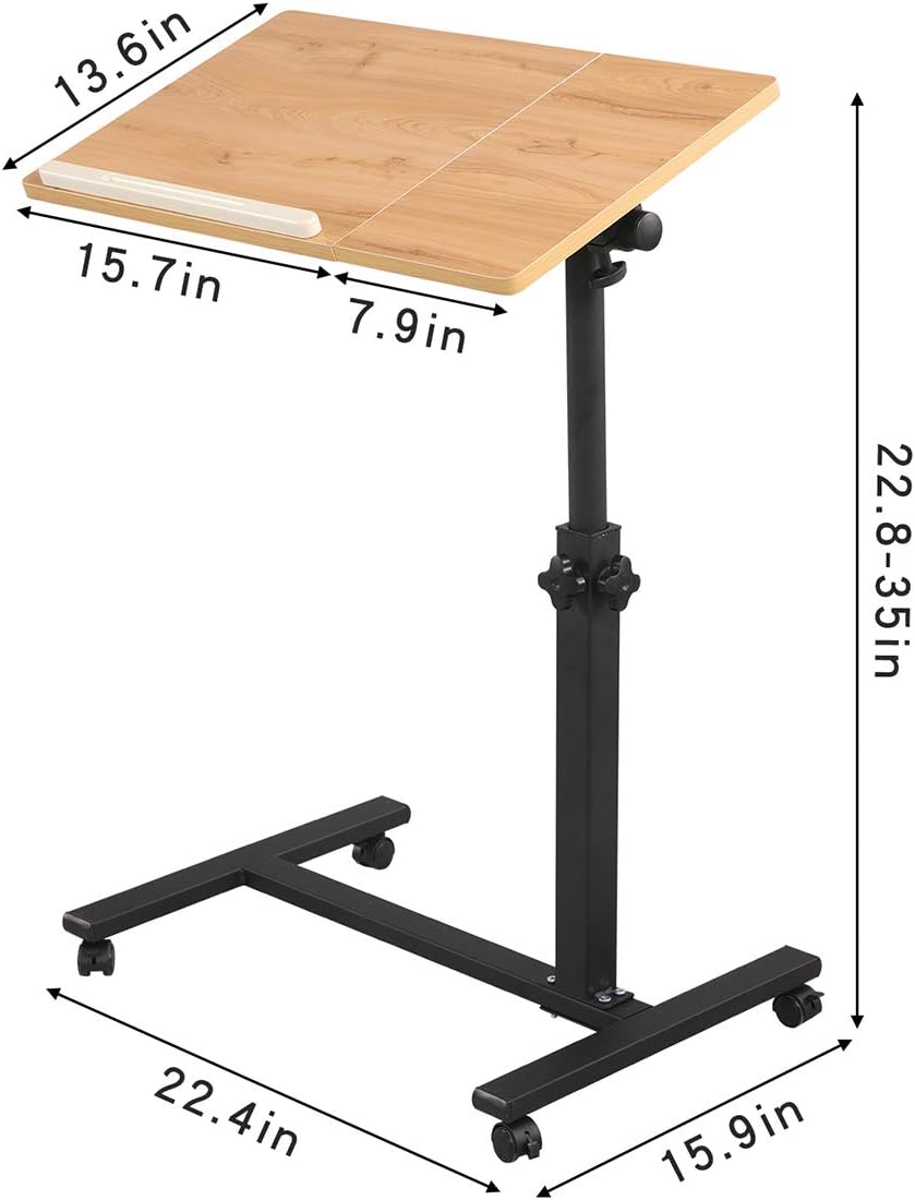 Rolling Laptop Table with Wheels A32667