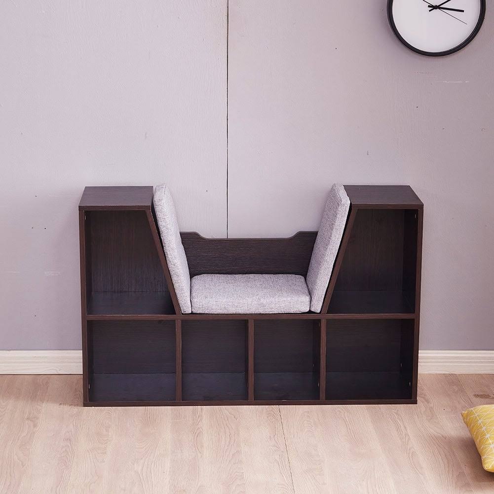 Modern 6-Cubby Kids Bookcase Wood L205234