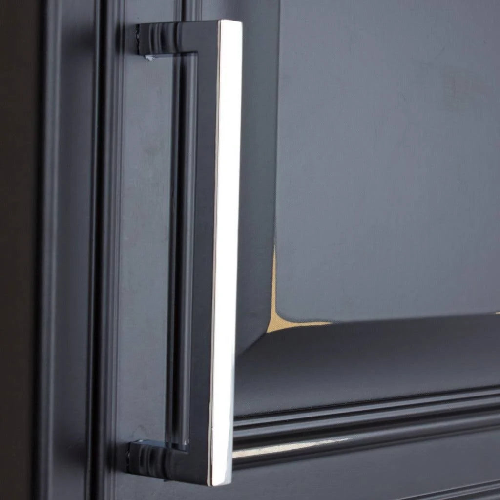 5-Inch Polished Chrome Solid Square Cabinet Bar Pull Handle R223