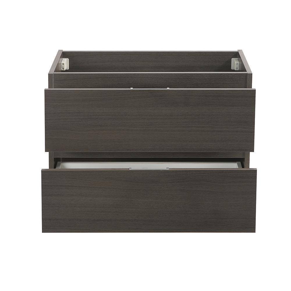 30x22 Gray Oak Wall Hung Bathroom Cabinet J972188