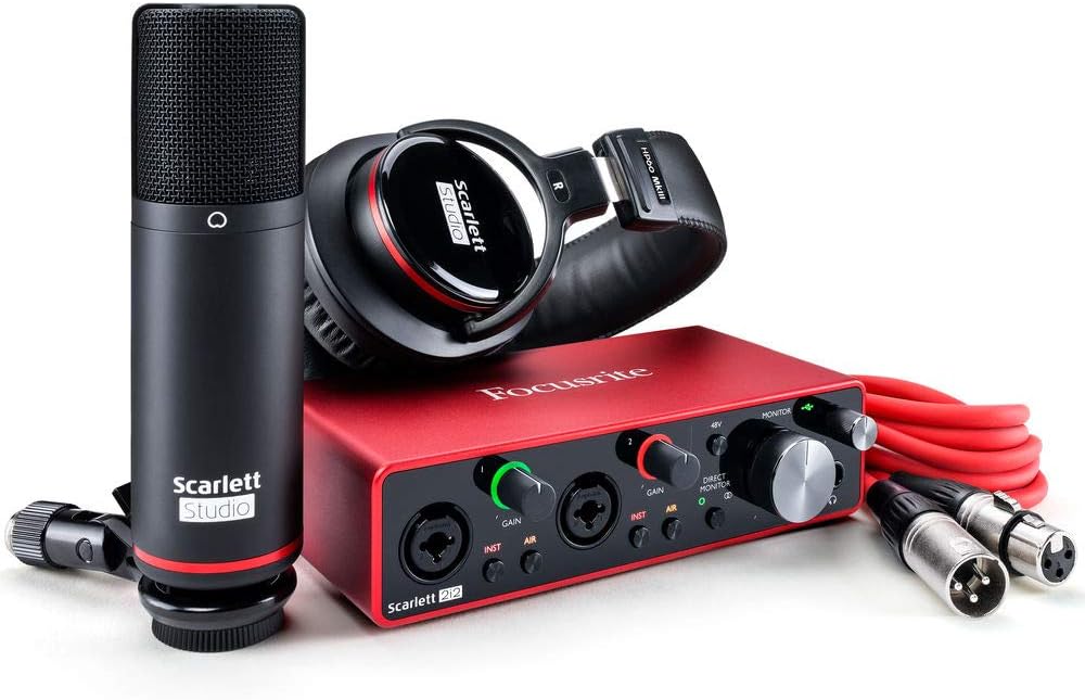 USB Audio Interface with Microphone & Headphones V6592