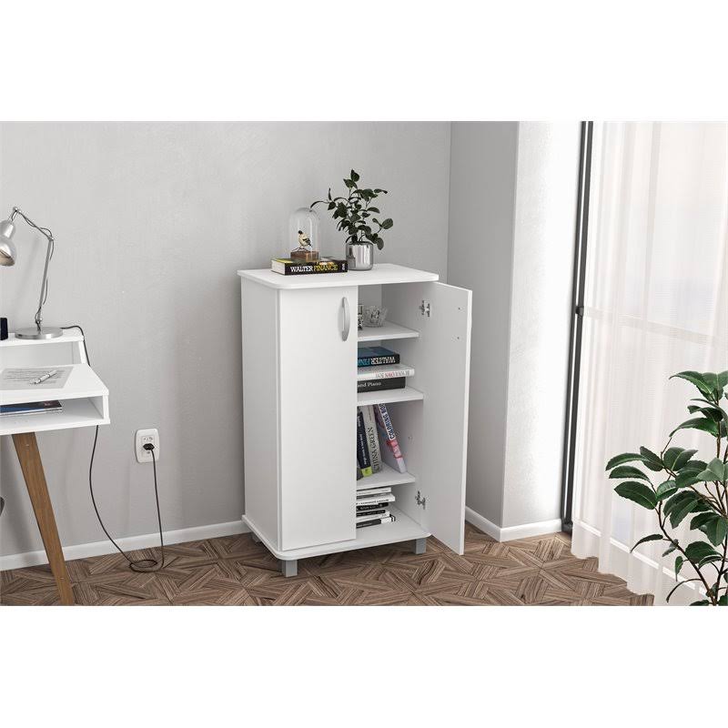 White 2 Door Storage Cabinet C986888