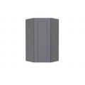 Assembled 24x30x12 in. Wall Diagonal Corner Cabinet with 1-Door 2-Shelves in Gray Z3652