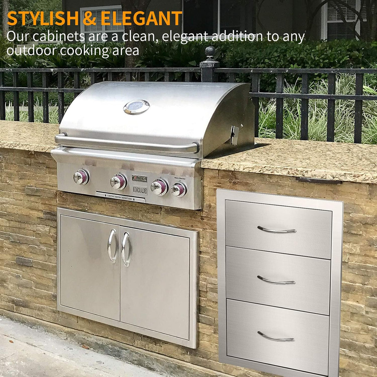 Stainless Steel Outdoor Barbecue Drawers Z6658
