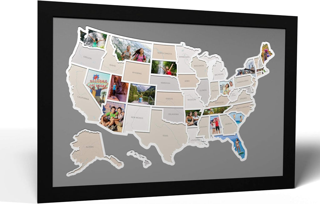 50 States USA Photo Map Q135