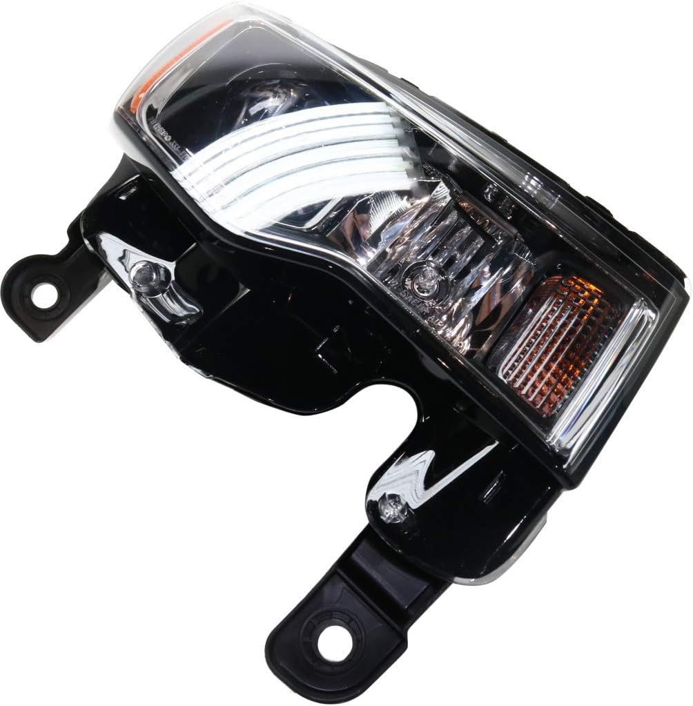Jeep Grand Cherokee Passenger Side Chrome Halogen Headlight Assembly U2865