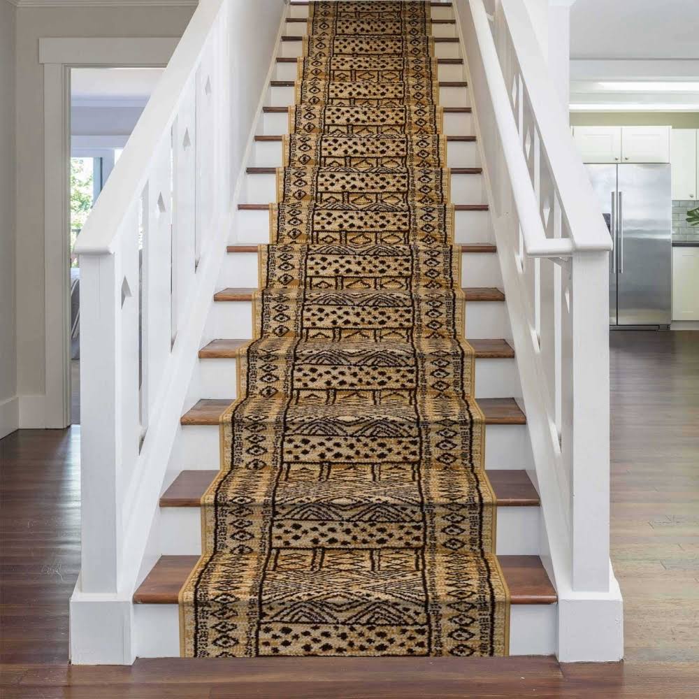 Afrikans Berber Stair Carpet Runner 17 foot N8726