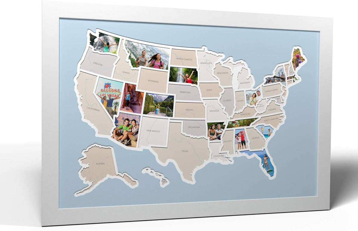 50 States USA Photo Map Q135