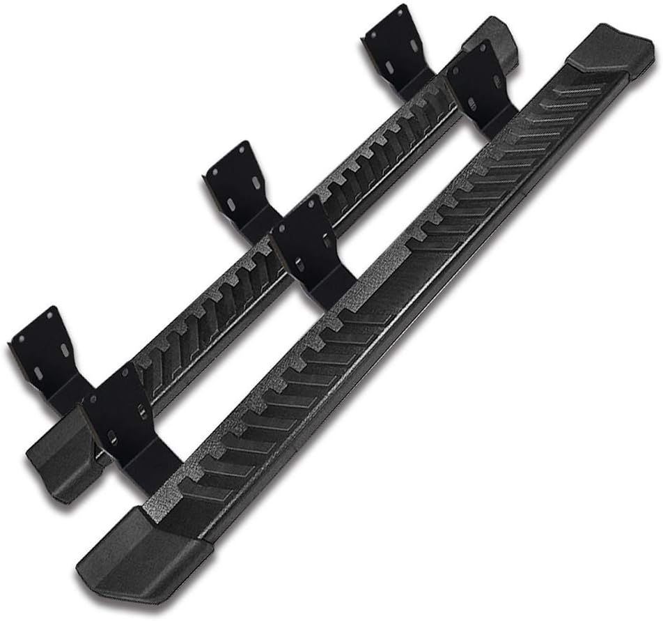 Running Boards Compatible With Ford F250 Superduty Crew Cab Silver Stainless Steel Side Step Bar H25374
