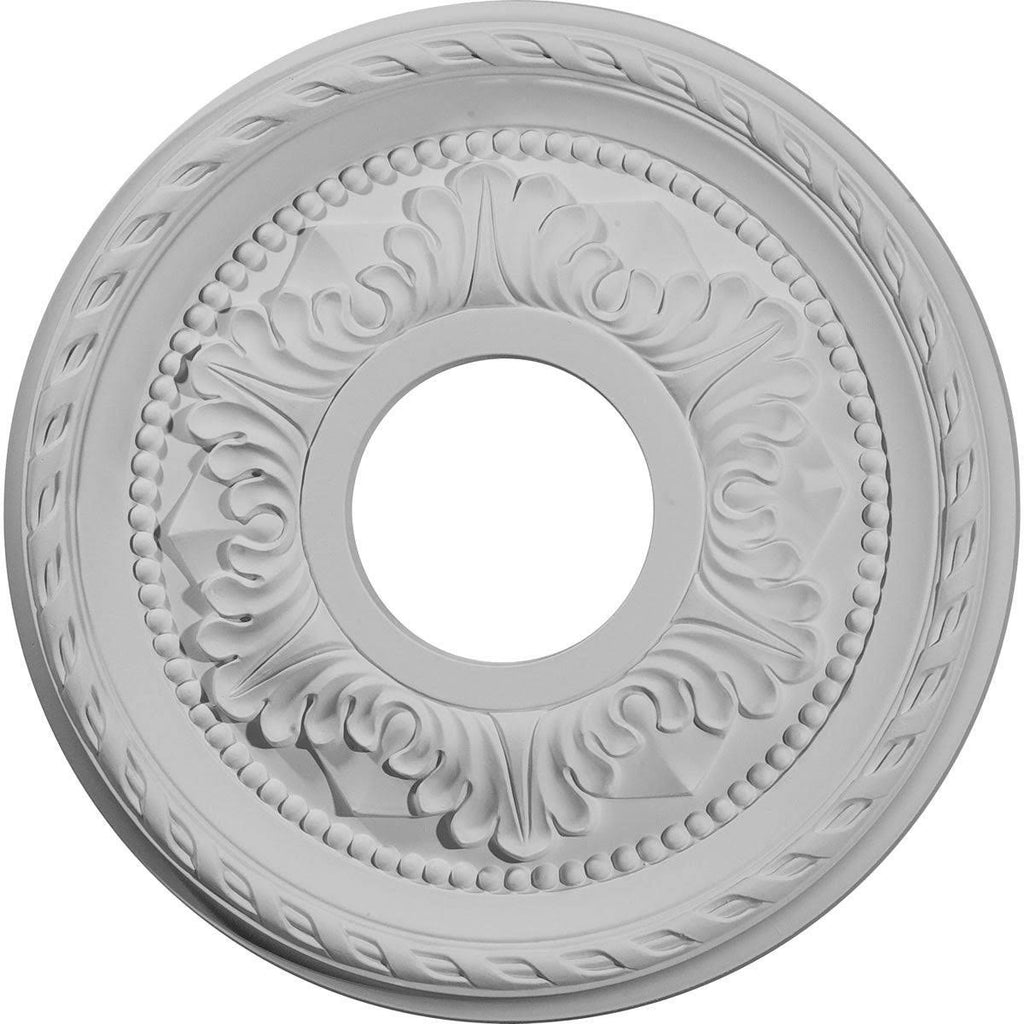 Palmetto Ceiling Medallion Hand-Painted Iridescent Gold D787