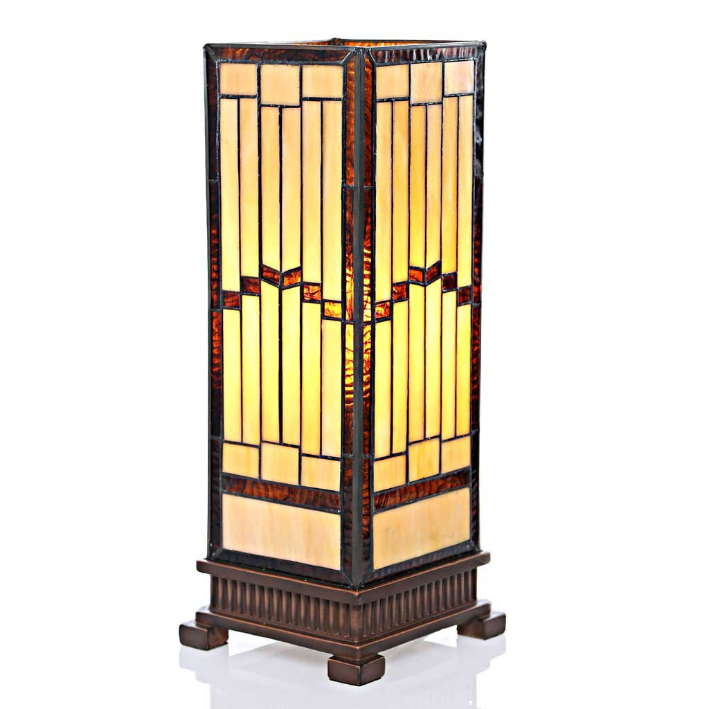 Stained Glass Hurricane Lamp E893