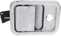 Exterior Door Handle Passenger Side Chrome with Key Hole R527
