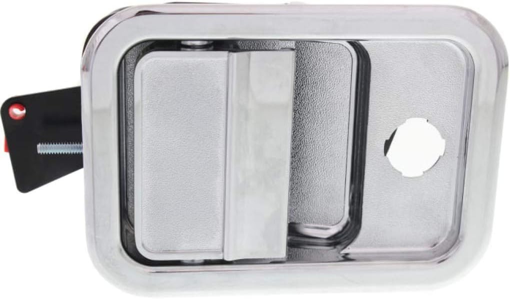 Exterior Door Handle Passenger Side Chrome with Key Hole R527