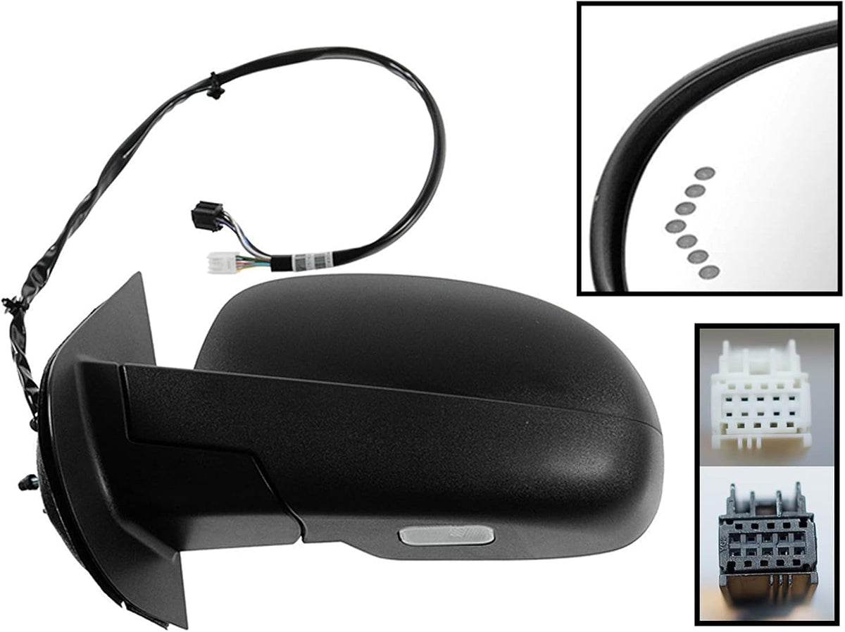 Power Folding Heated Memory Mirror with LED Signal Y6239