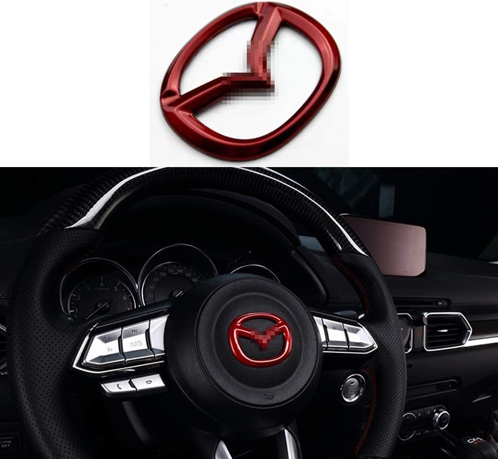 Carbon Fiber Steering Wheel Cover Sticker Black L11820