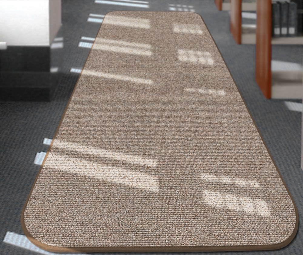 Skid-Resistant Carpet Runner Pebble Beige 14 Feet X 27 Inches J4598