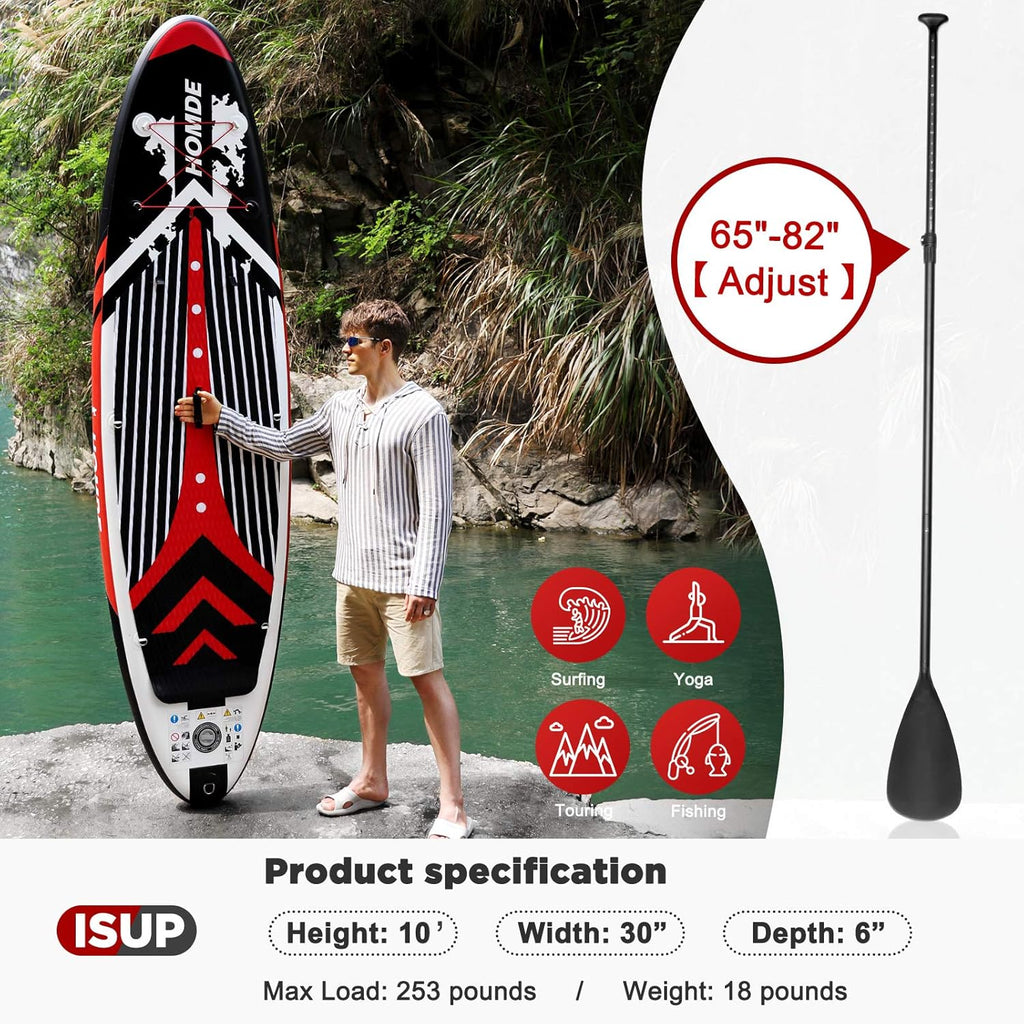 6 Inches Thick Inflatable Paddle Board with Carry Bag R505