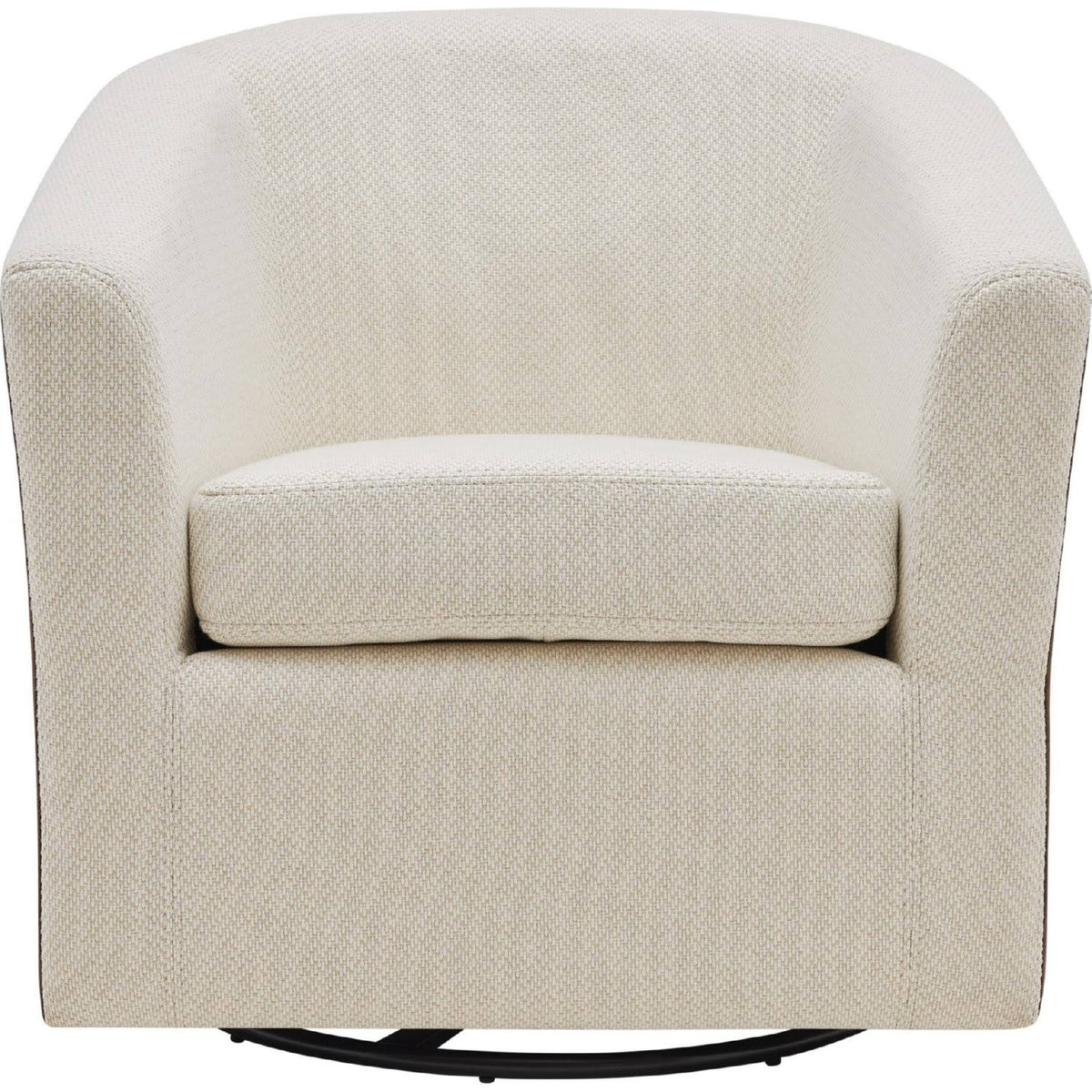 Cream Velvet Swivel Chair F70298
