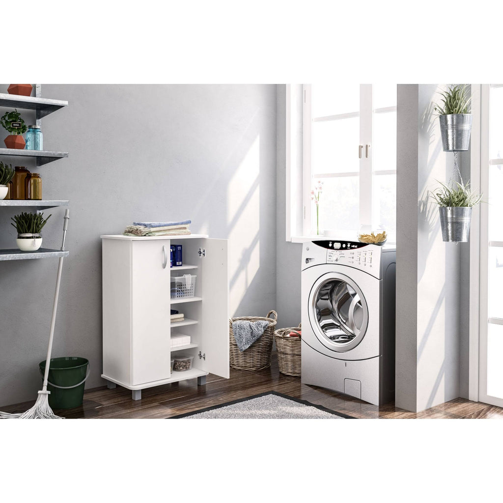 White 2 Door Storage Cabinet C986888