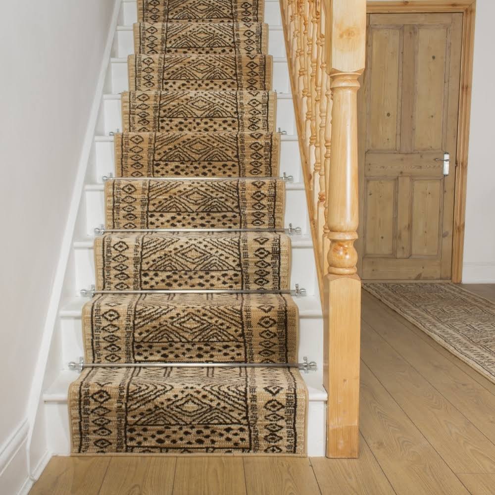 Afrikans Berber Stair Carpet Runner 17 foot N8726