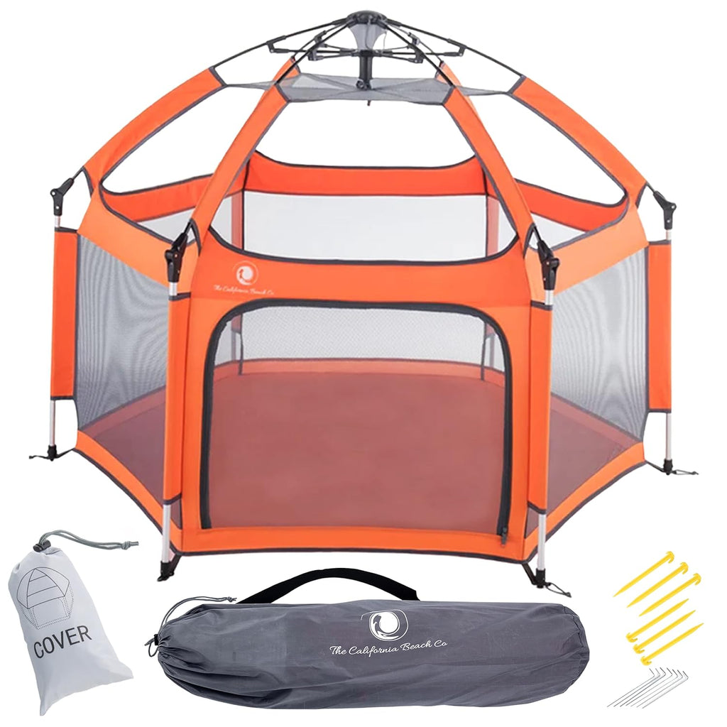 Portable Folding Playpen with Sun Shade Cover A5067