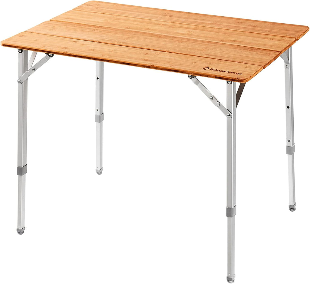 Bamboo Folding Camping Table with Carry Bag C332