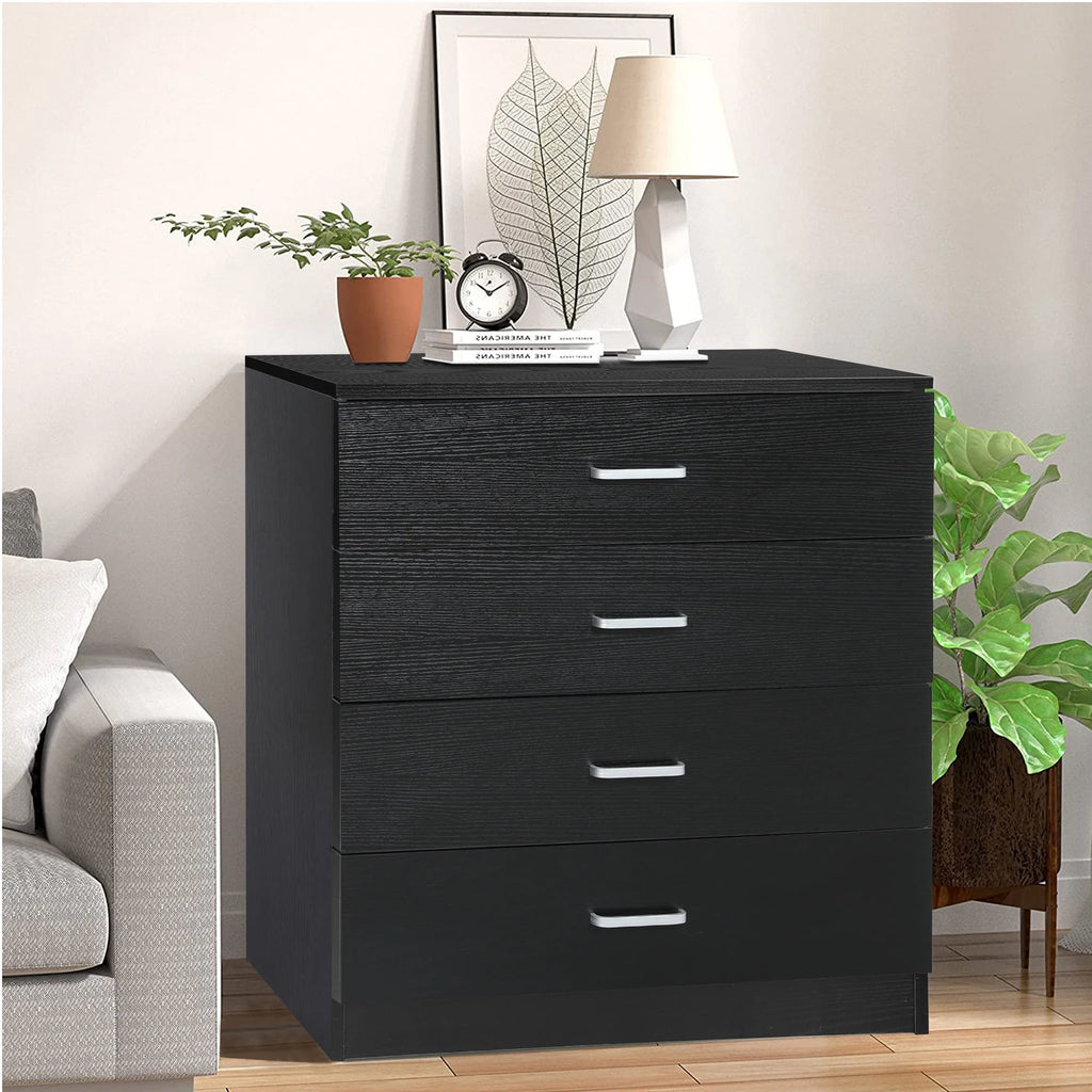 Black 4 Drawer Dresser S255