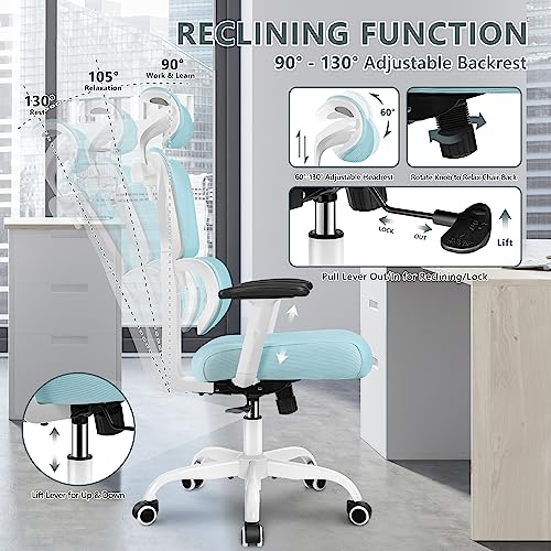 Black Ergonomic High Back Reclining Mesh Office Chair E958