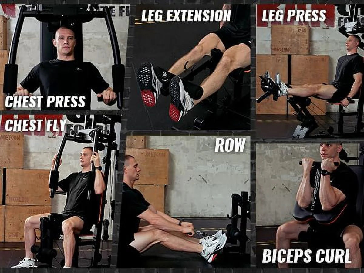 Home Gym Station with 150LBS Weight Stack M376