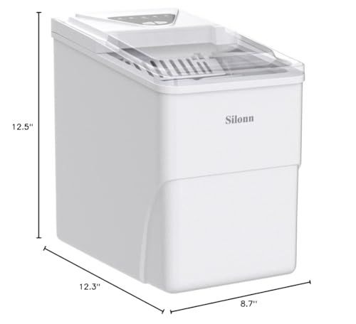 Countertop Ice Maker with Ice Scoop and Basket O856461