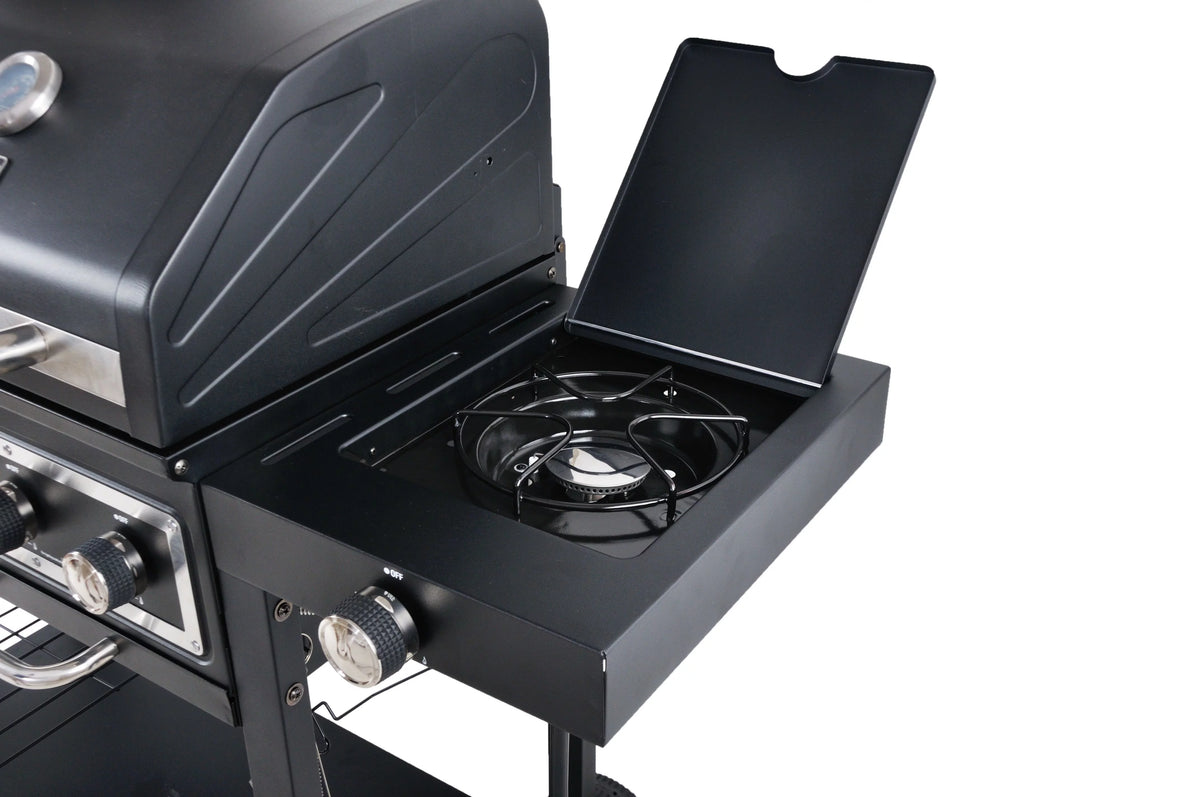 Dual Fuel Gas & Charcoal Combo Grill F487